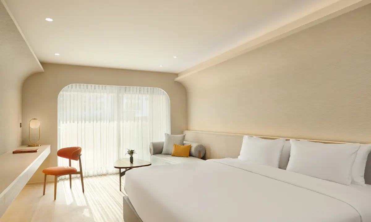 Marni Terrace Suite bedroom with king size bed