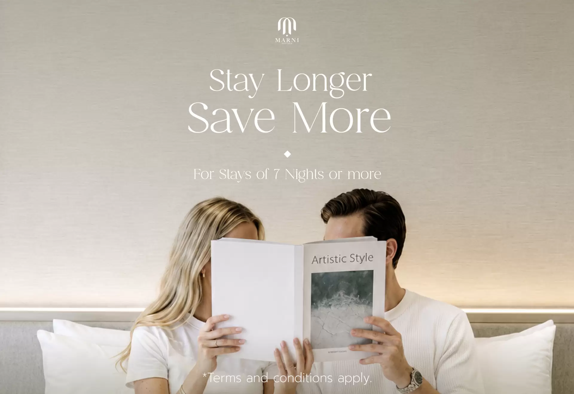 Stay Longer, Save More at MARNI Pattaya. 🏡💙
